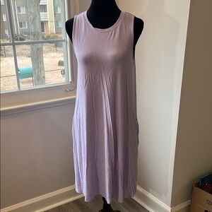 Sleeveless Lavender Midi Dress